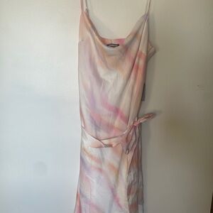 Express Strapless Pastel Dress